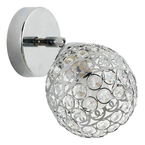 Elegancki kinkiet Riwana kryształki lampa ścienna do łazienki nad lustro